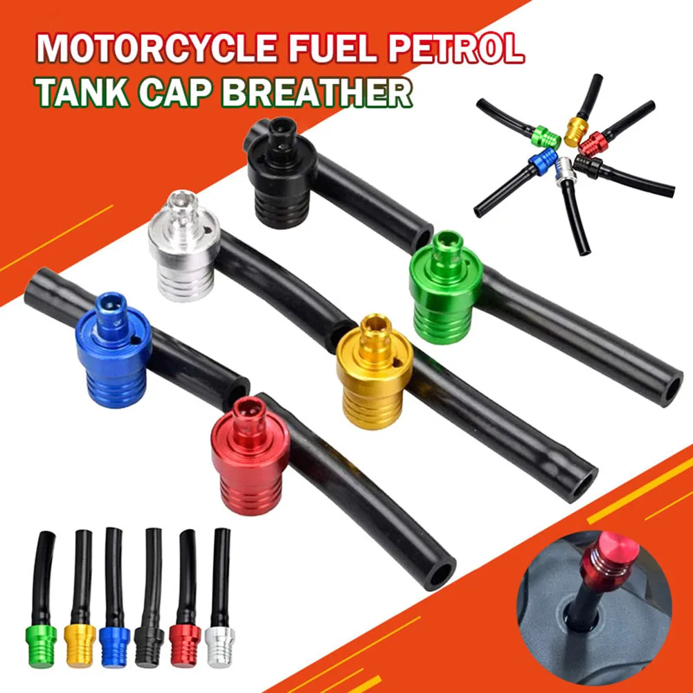 Universal Motorcycle Gas Fuel Cap Valve Vent One Way Fuel Tank Breather