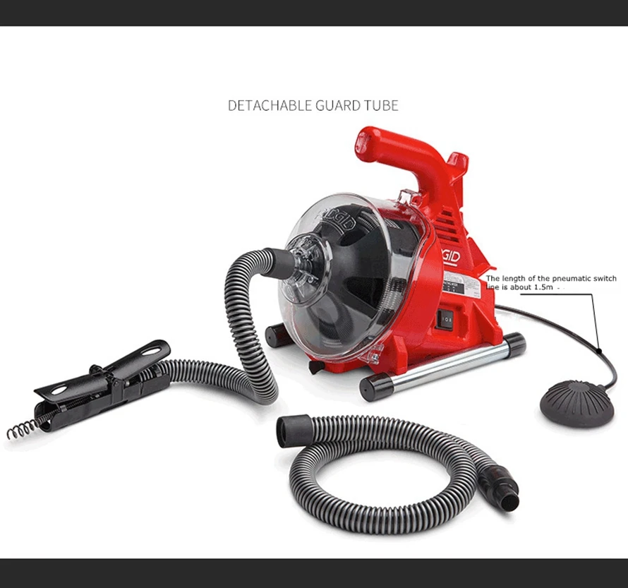 Sewer dredging artifact electric household automatic pipe dredging machine