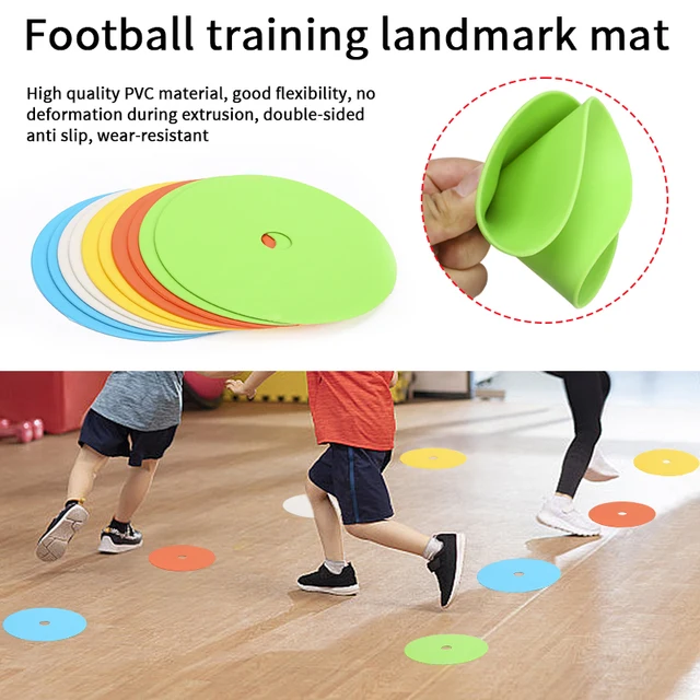 10 pieces of high quality football basketball training auxiliary sports training equipment accessories with holes landmark pad 3
