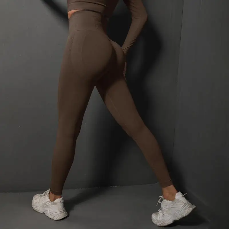 Seamless Leggings Sport Women Fitness Push Up Yoga Pants High Waist Hip-lifting Workout Running Scrunch Sportswear Gym Tights 6