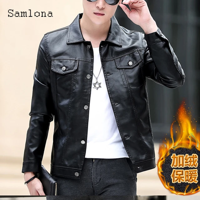 Winter Clothing Men Leather Jacket  Pu Leather Winter Men Jackets Mu -  Leather - Aliexpress