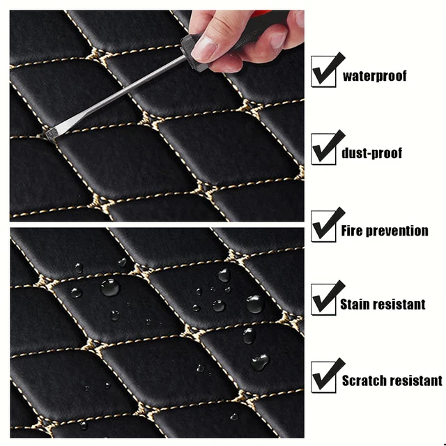 PU Leather Car Floor Mats 5