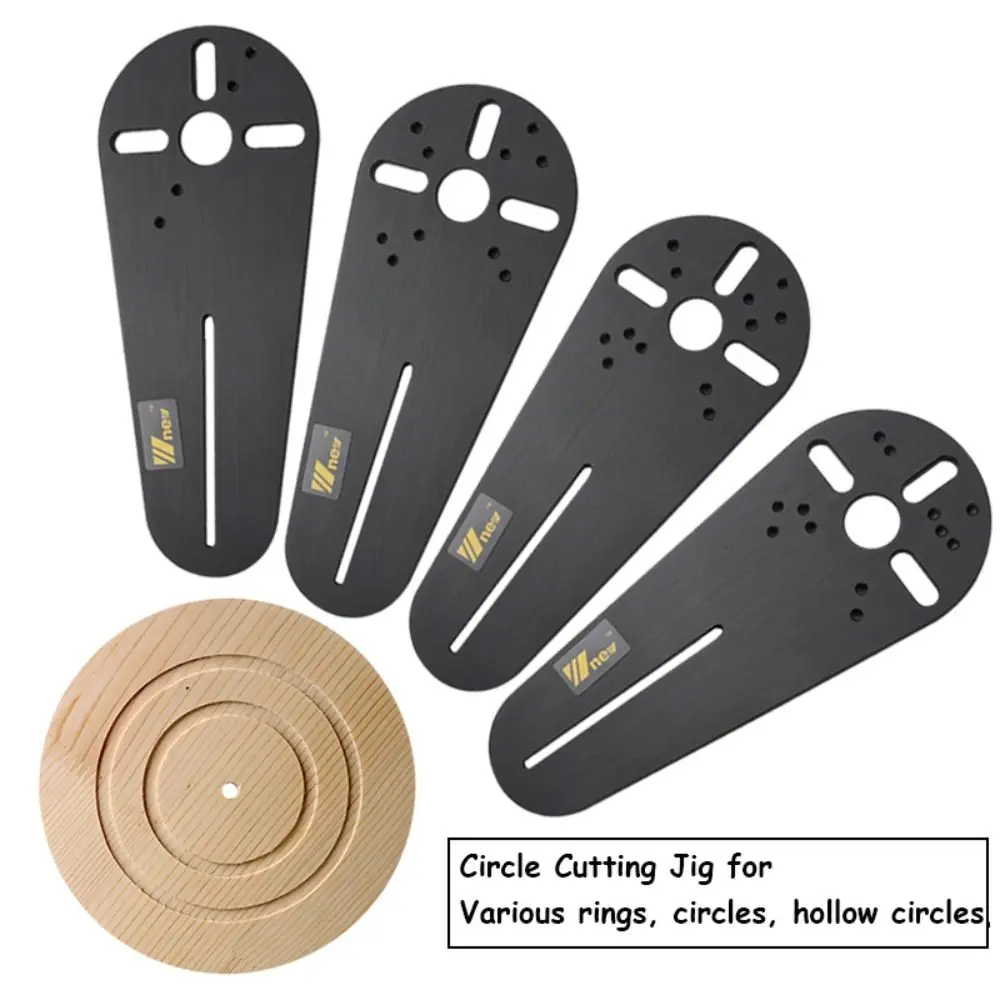 

with Diameters from 3/4" to 27" Router Circle Cutting Jig Metal Kit Wood Router Milling Circle Black Electric Hand Trimmer