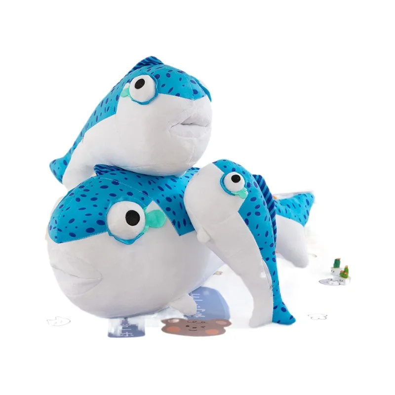 MINISO Egg Party Fantasy Figurines Salted Fish Stick Doll Plush Toy Long Pillow Cute Comfortable Soft Brithday Gift for Friend 5