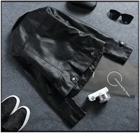 Fashion Leather Jacket Women Turn Down Collar Short Coat Zipper Long Sleeve New In Jackets 2024 Chic Streetwear Motorcycle Tops 2