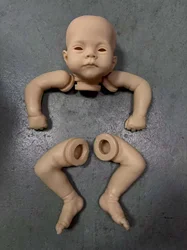 19 - Inch New Arrival Twins Reborn Doll Kit - Unfinished & Unpainted with Soft Touch Fresh Color and Cloth Body - 19inch (Lily  (open eyes))