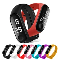 Fashion LED Electronic Watches Sports Luminous Sensor Waterproof for Men Women Watch Swiming Running Touch-Screen LED Watch 1