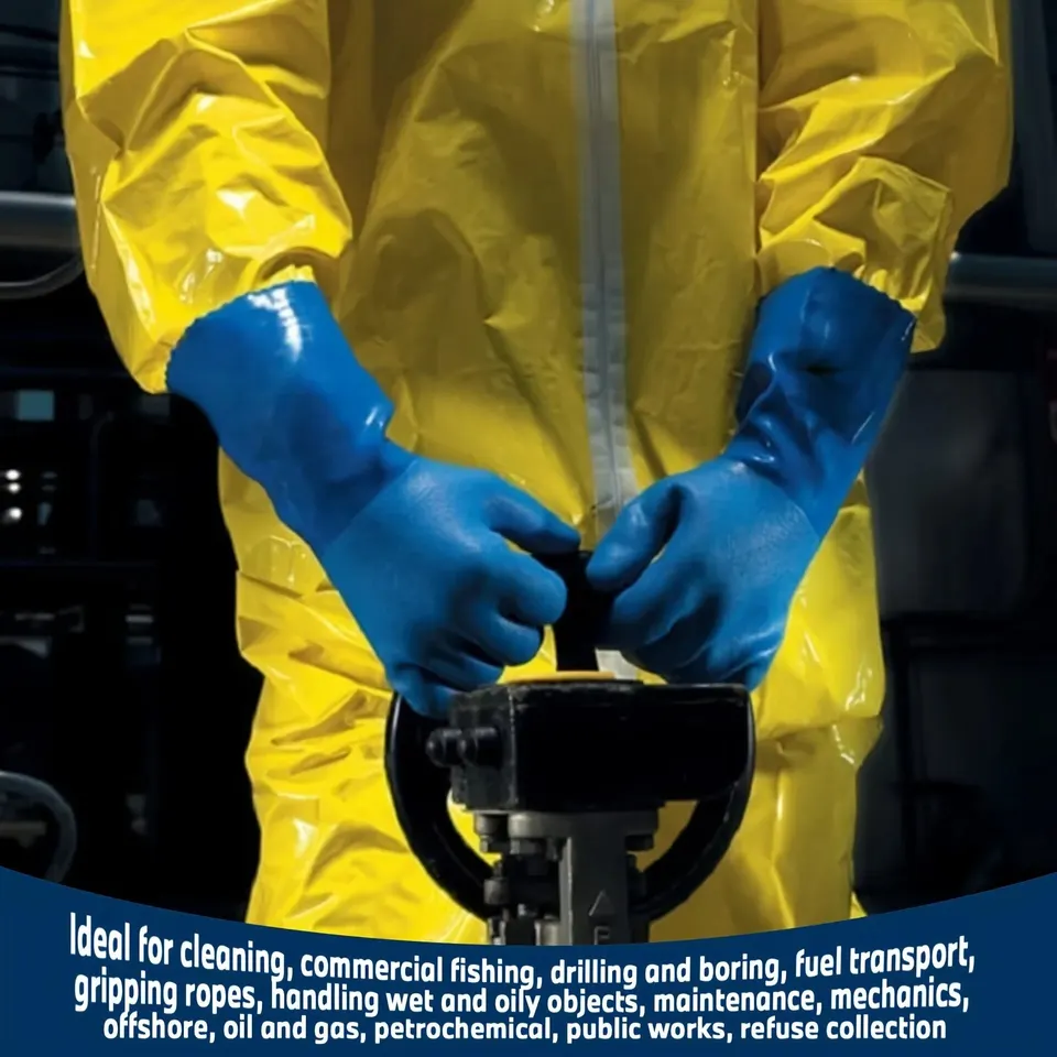 Durable Waterproof PVC Work Gloves for Hand Protection