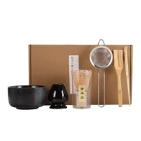 4/6/7PCS Japanese Matcha Blender Set with Bamboo Whisk Matcha Brush Teaspoon Kiln for Beverage Shop DIY Tea-Making Tools 2