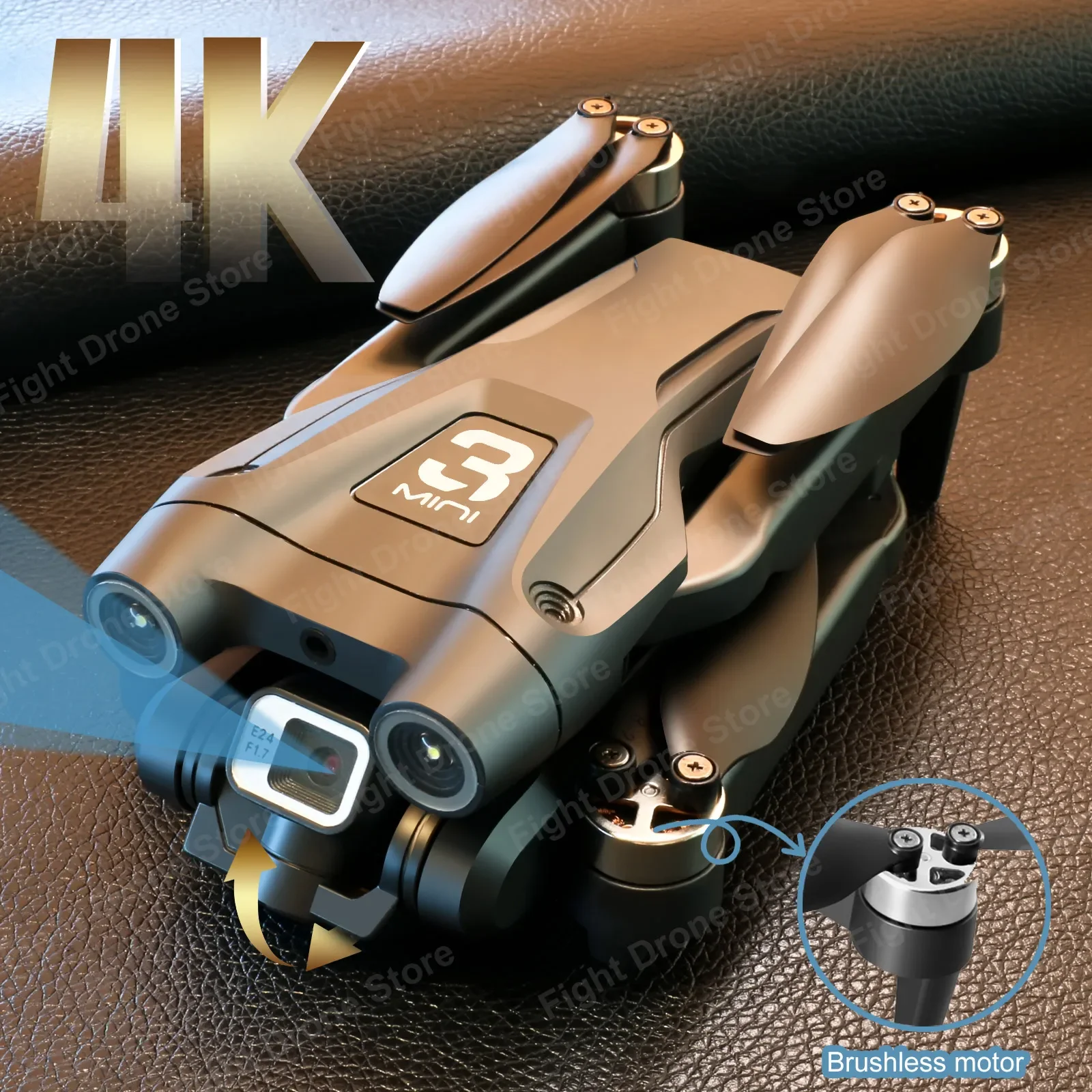 

Новинка Z908Pro Mini Dual4K ESC Профессиональный Дрон WIFI FPV обход препятствий бесщеточный четырехосевой складной Радиоуправляемый вертолет игрушка подарок