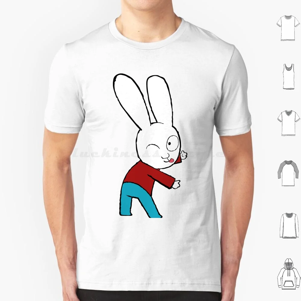 Funny-Little-Rabbit-T-Shirt-Cotton-Men-Women-DIY-Print-Cute-Rabbit ...