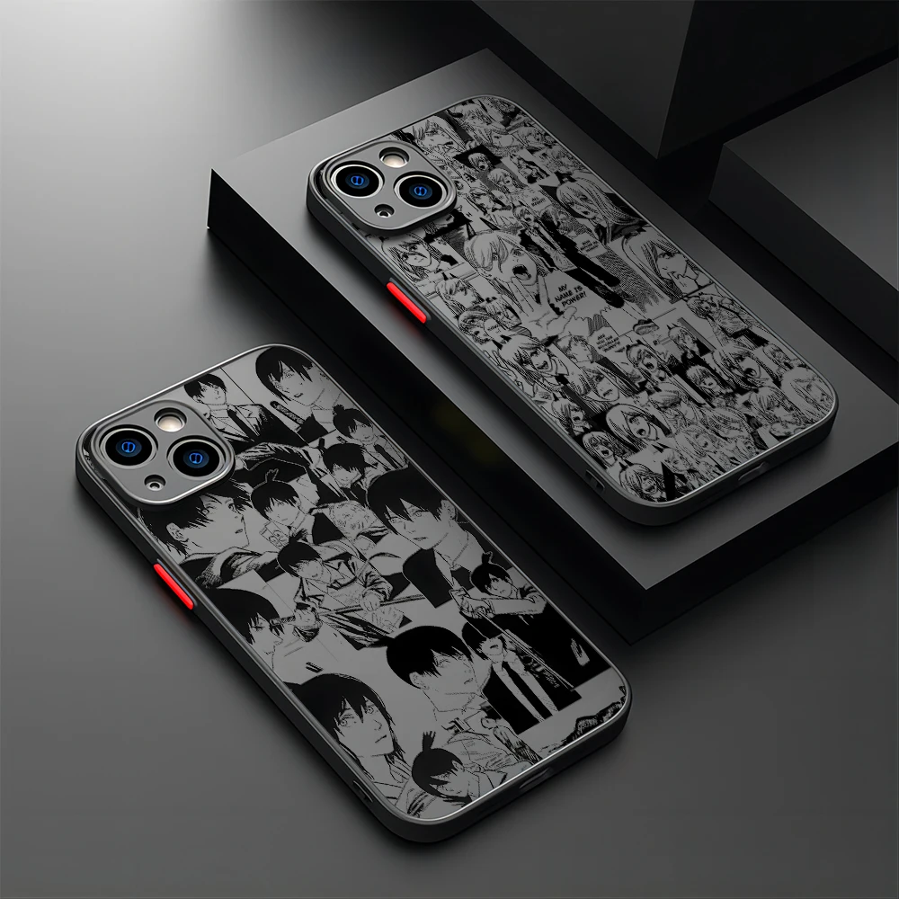Chainsaw Man Anime Makima Transparent Phone Case