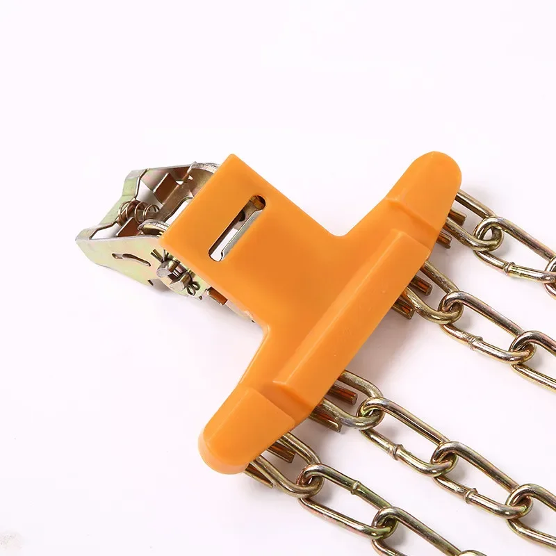 Car Tire Snow Chains 4 Bars Manganese Steel Roadway Safety Winter Emergency Snow Chain SUV Pickup Universal Chain Tyre