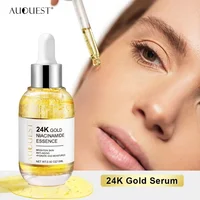 AUQUEST 24k Gold Face Serum Hyaluronic Acid Serum Moisturizing Whitening Anti Aging Wrinkle Face Skin Care 15ml 2
