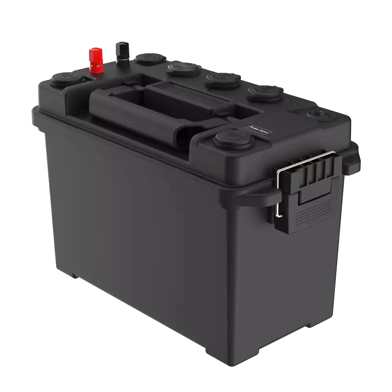 

Outdoor Battery Box Emergency Power Storage Heavy Duty on/Off Switch USB Fast Charging Portable Power Supply for SUV ATV