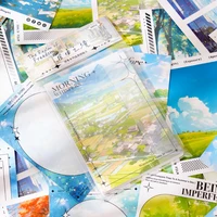 Journal GO 30pcs Aesthetic Decorative Collage Card for Journal Scrapbooking Wall Ins BeautifulScenery Artistic Background Paper 2