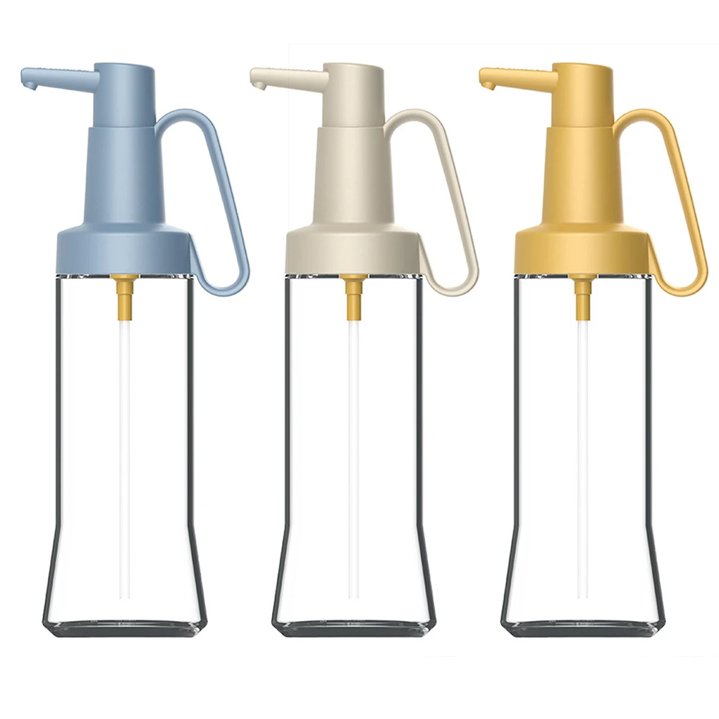 

MOONBIFFY Oil Bottle Salad Dressing Vinegar Pour Pot Baking Grilling Cooking Empty Container Restaurants Supplies Yellow