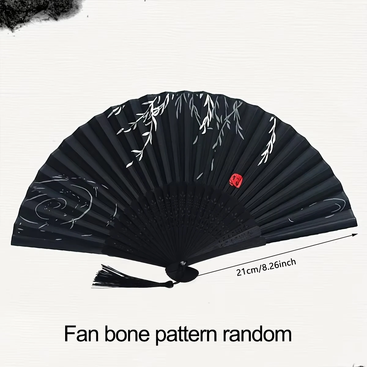 1pc-Elegant wooden folding hand fan favored by fans, favored by wedding parties and performances