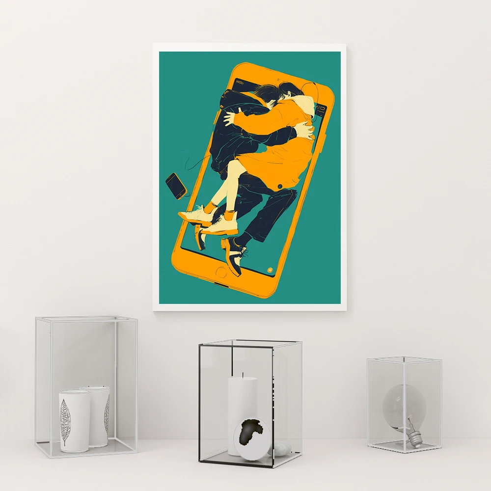 Surreal Modern Mindfulness Canvas Wall Art: Abstract Prints