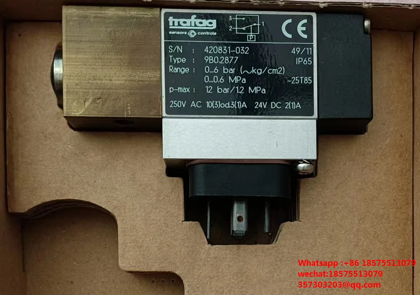 

Для переключателя давления TRAFAG 9b 2877 0-6 бар