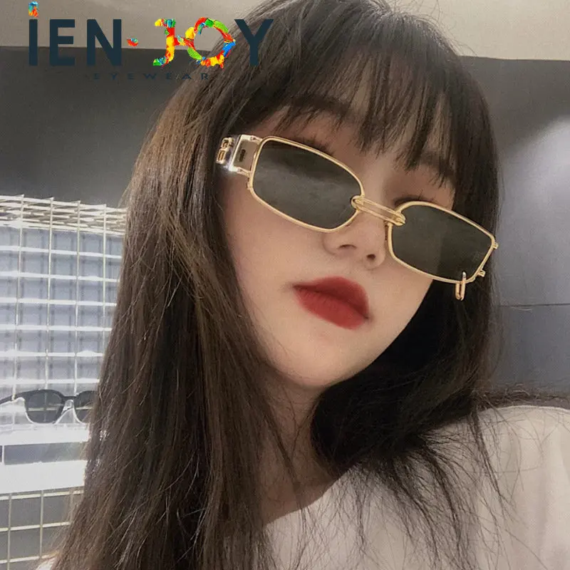 

Ins Popular Fashion Small Rectangle Women Sunglasses Luxury Brand Designer Vintage Punk Men Sun Glasses Shades UV400