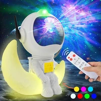 1pc Star Projector Galaxy Night LED Light Astronaut Space Projector Starry Nebula Ceiling Lamp for Bedroom Home Decorative