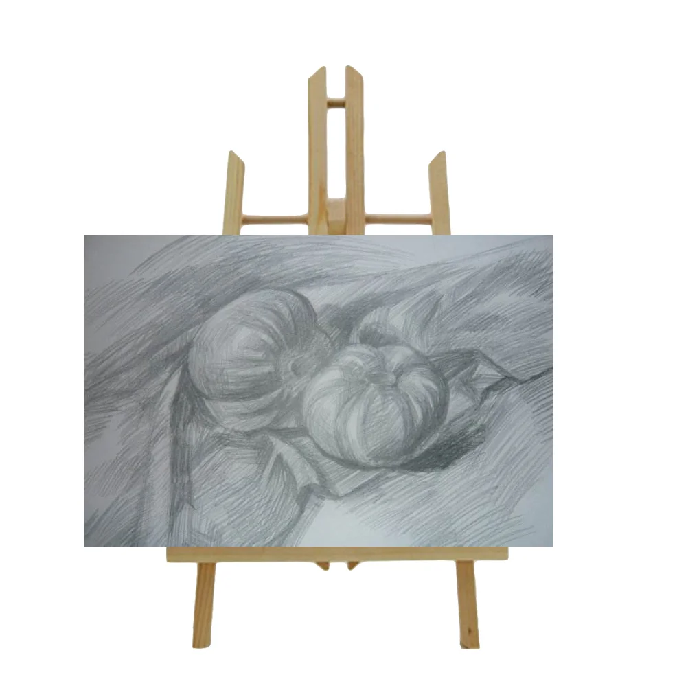 

Kid Wood Painting Stand Foldable Display Drawing Rack for Home Outdoor Park (Small Size)