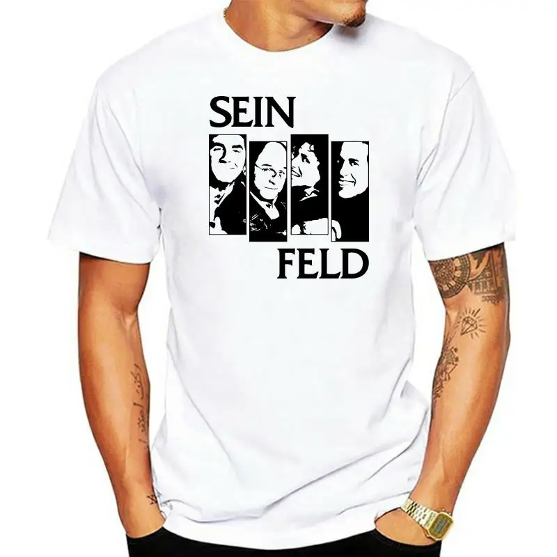 

Футболка Seinfeld с черным флагом, хлопковая футболка с коротким рукавом, 100% хлопок, повседневные летние мужские футболки, большие размеры 5XL 6XL