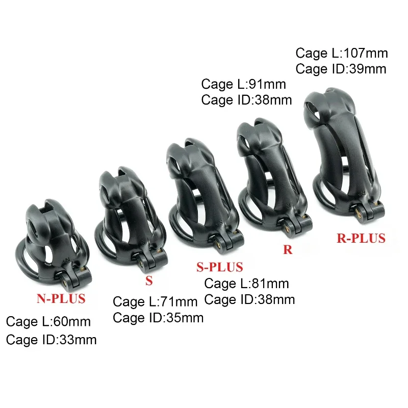 Penis Chastity Cage Chastity Lock Sex Toy Four Rings For Sissys Men