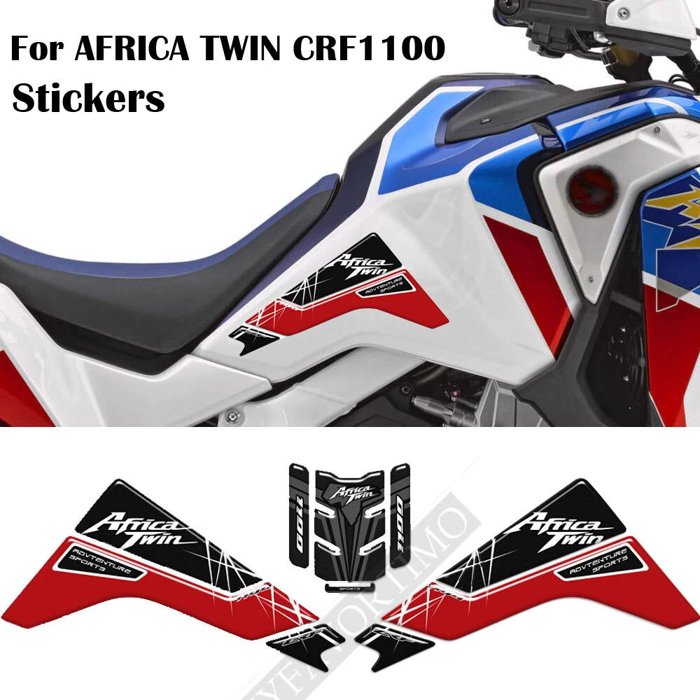 

2019 2020 2021 Tank Pad Africa Twin Protection For Honda CRF1100 CRF 1100 L Adventure ADV Visor Set Stickers Decal Kit