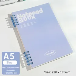 Chic Spiral Notebook - Aesthetic A5 Detachable Notepad (A5 blue)