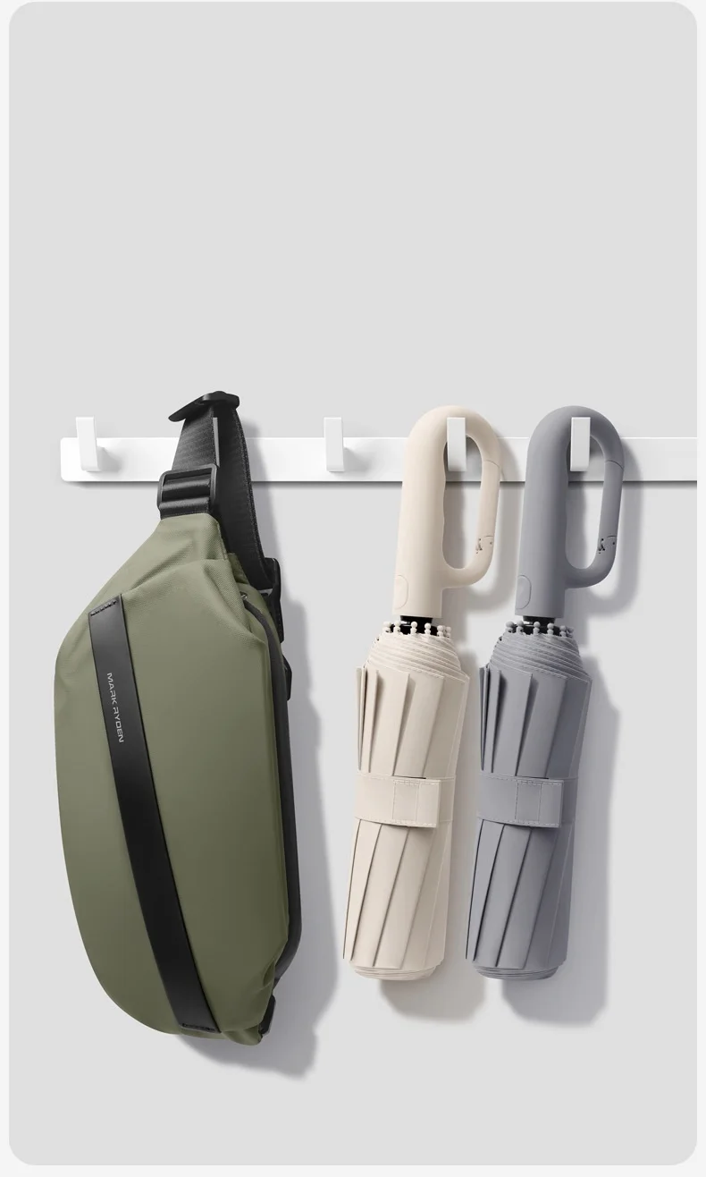 Extra Large 12-Bone Fully Automatic Folding Umbrella – Windproof Portable Rain Umbrella with Dual-Use Reverse Design & Black Glue UV Protection