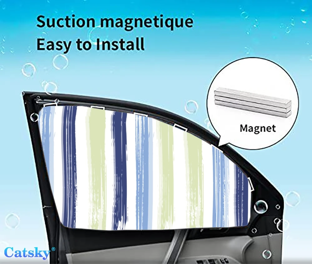 

4 Pieces Privacy Car Window Sun Shades Magnetic Blackout Car Window Covers Car Curtains Car Window Sun Shades Covers Auto
