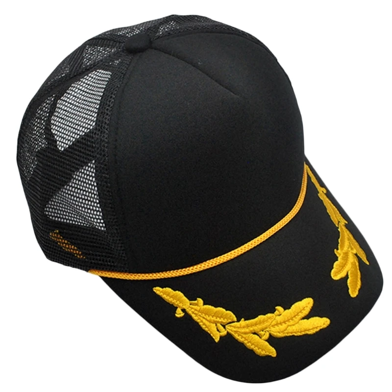 

Teen Leaf Embroidery Baseball Caps Lightweight Breathable Hat for Travel Camping DXAA