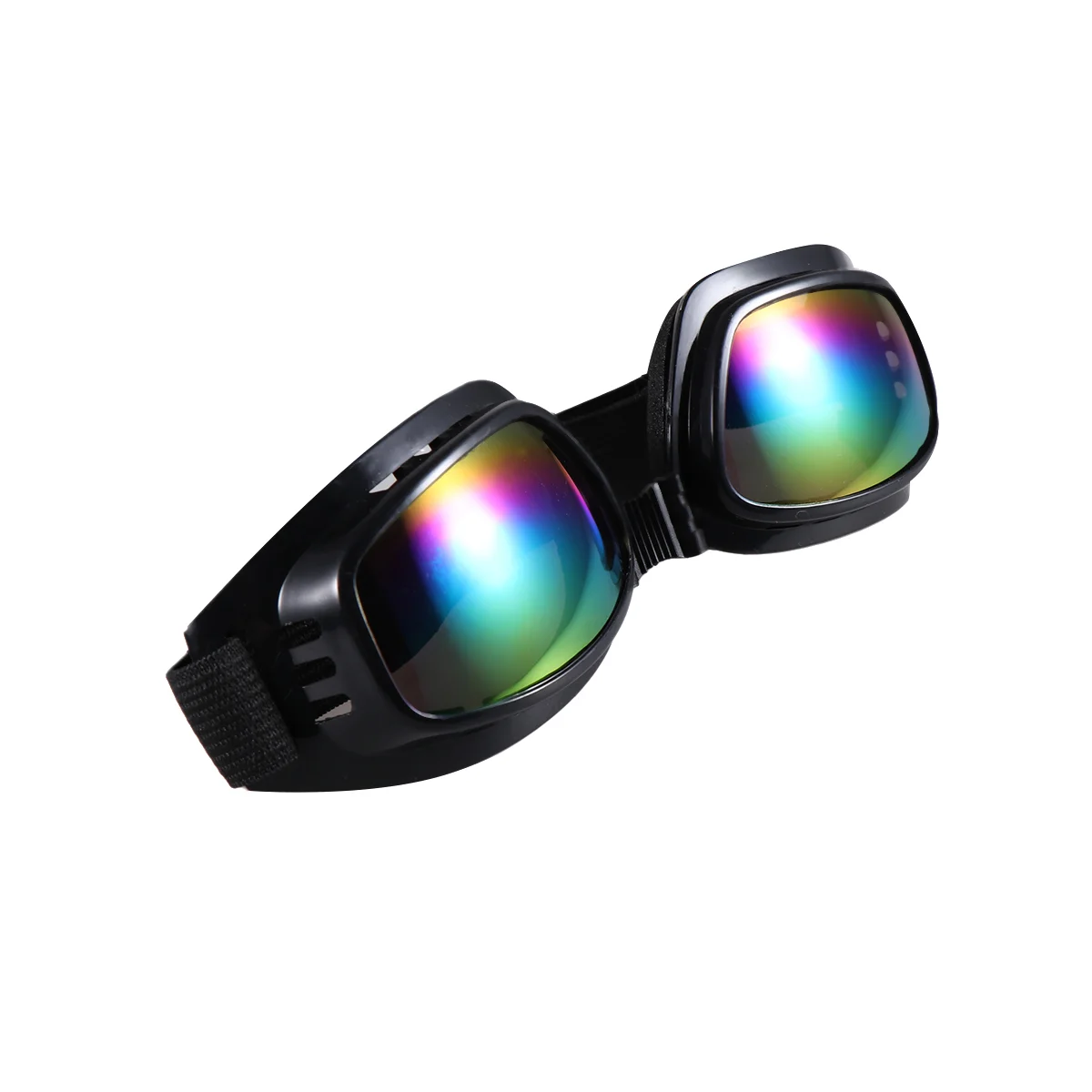 

Outdoor Snowboard Goggles Skiing Bike Motorcycle Cycling Protective Safety Goggles Glasses (Black Frame and Colorful Glass)