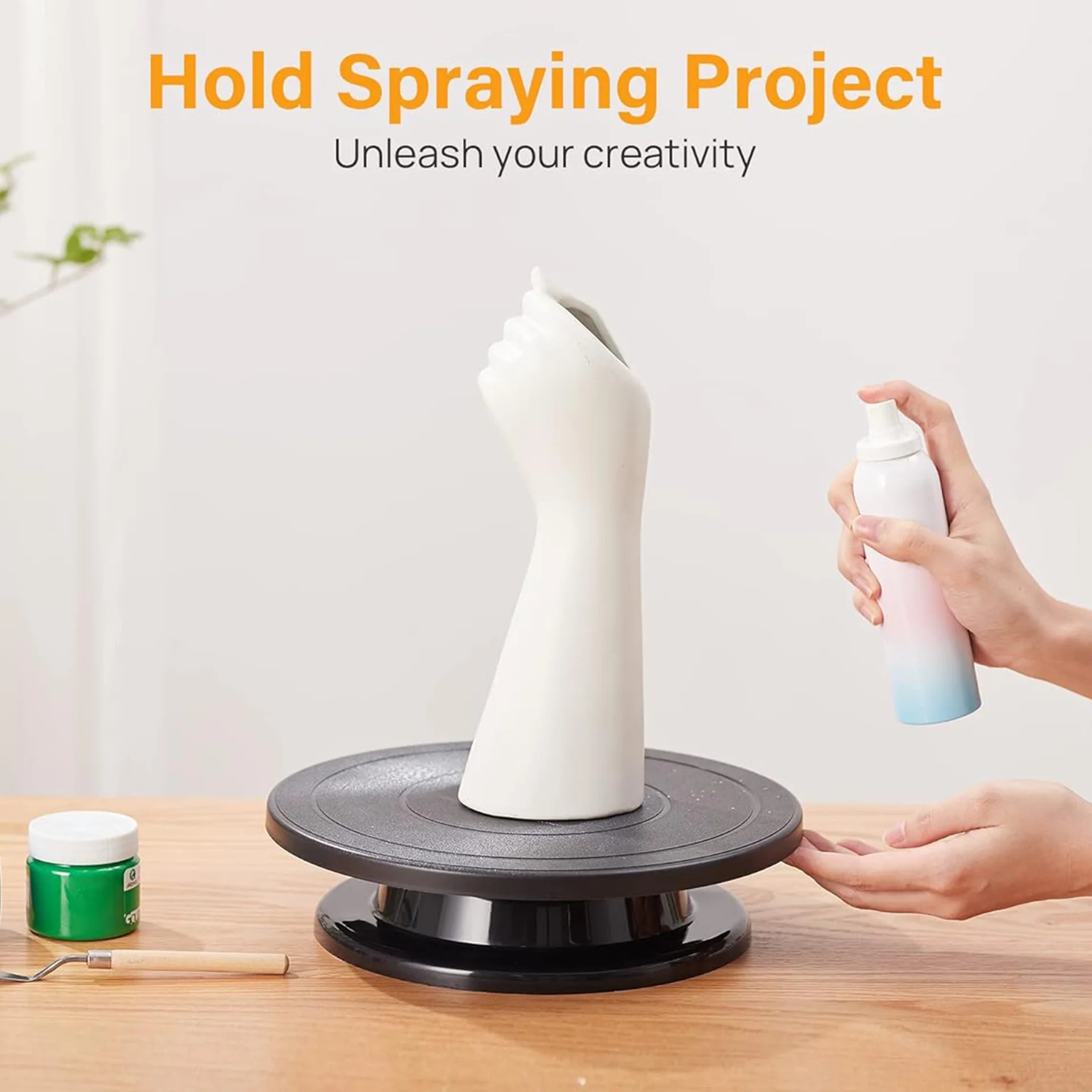 Plastic 28cm Cake Turntable Rotating Cake Dough Pastry Decorating Cream Stand Rotary Table DIY Pan Baking Accessories cake stand cake turntable baking supplies cake tools
