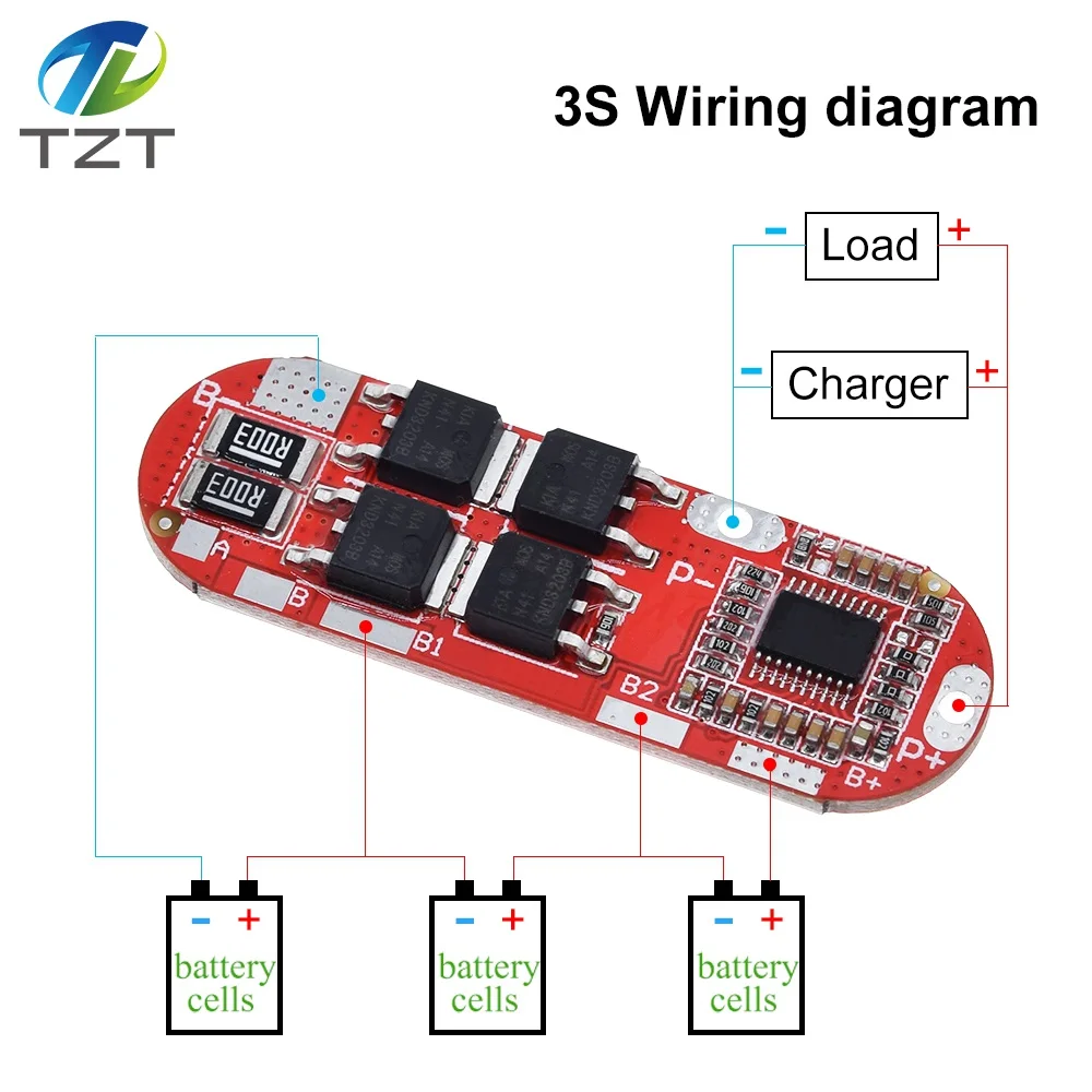 Bms 1s 2s 10a 3s 4s 5s 25a 18650 Li-ion Lipo Lithium Battery Protection Circuit Board Module Pcb Pcm 18650 Lipo Charger