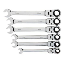 Combination Ratchet Wrench, with Flexible Head, Dual-purpose Ratchet Tool, Ratchet Combination Set. Car Hand Tools