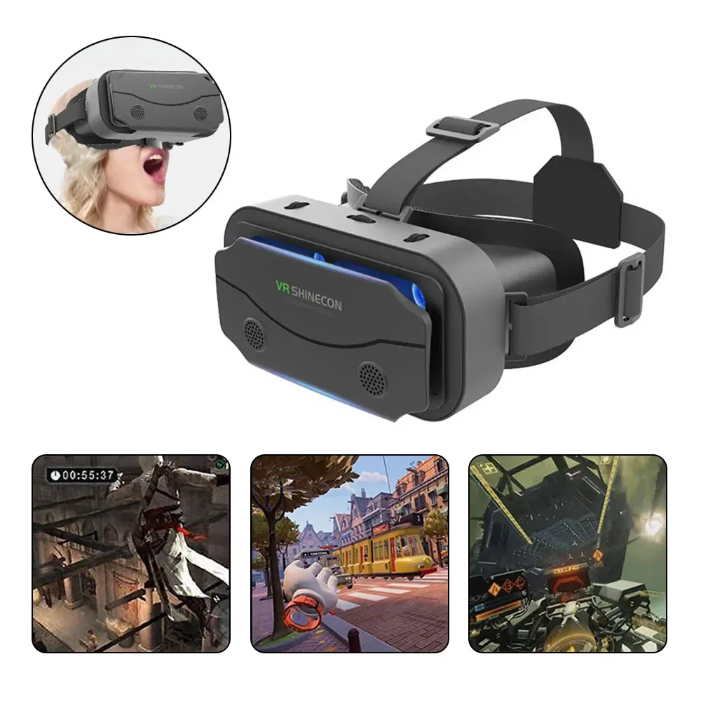 G13 VR Glasses VR Smart Glasses Headset Smart Helmet Video Game Binoculars For 5-7 Inches Smartphone Helmet