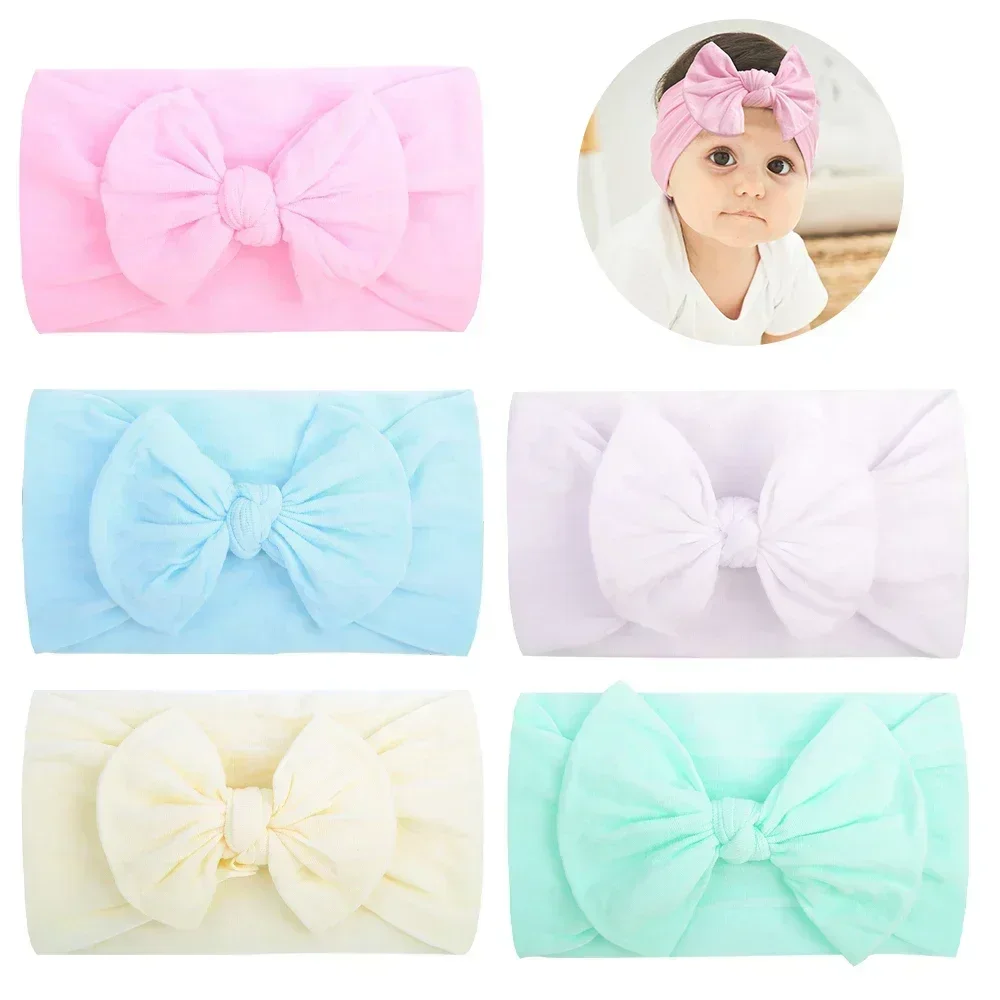 12Pcs Zufällig Bambus Baumwolle Hairdband Baby Nette Süße Weiche Stirnband Neugeborenen Elastische Haar Zubehör Fotografie Dress Up – Detail 10