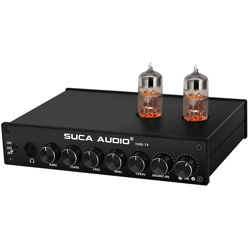 

DC12V 6N3 Vacuum Tube Preamplifier Earphone AMP RCA Single Ended Balance Audio Amplifier With 5 Band EQ Tuning Tone