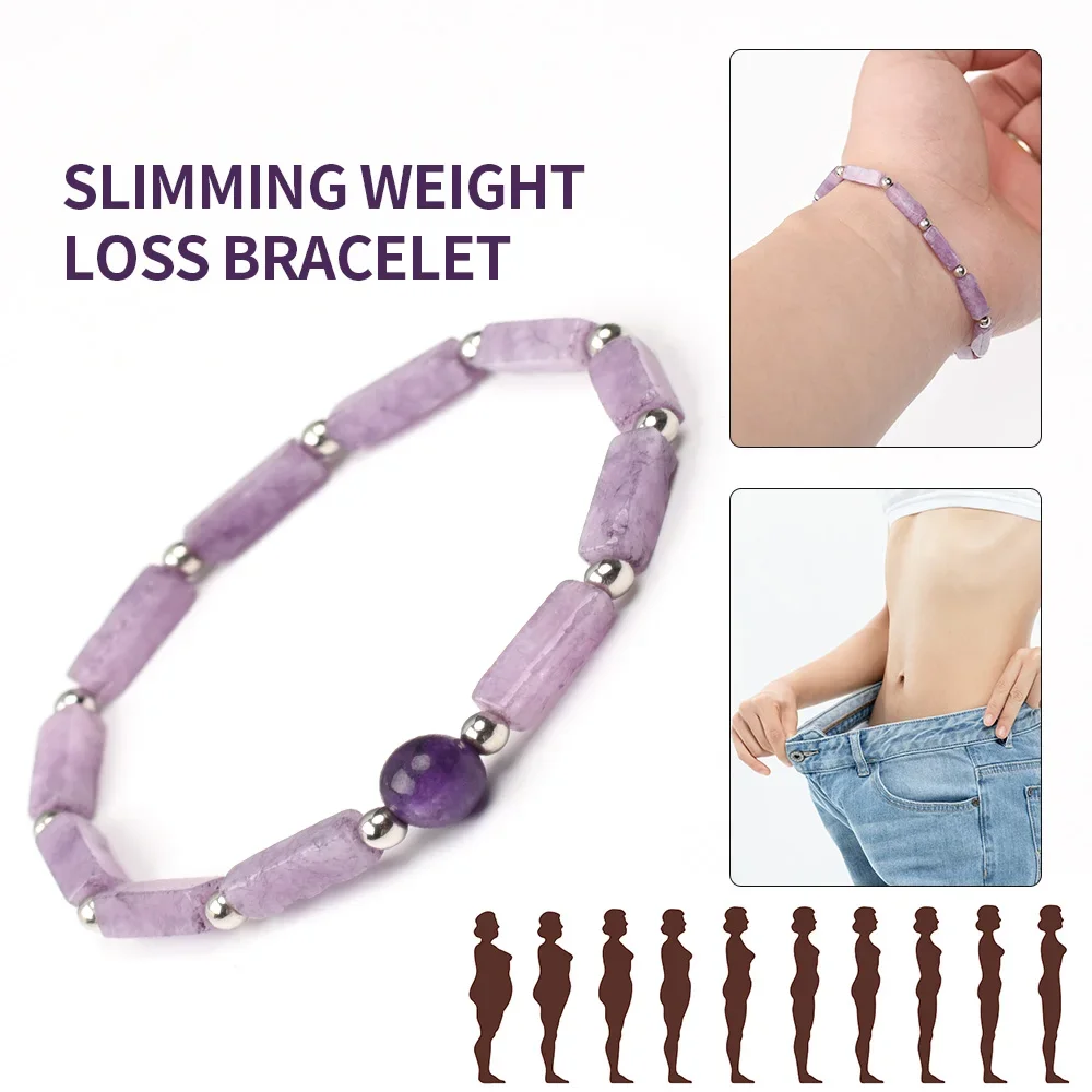 Natural Amethyst Body-purify Slimming Bracelet Image 9