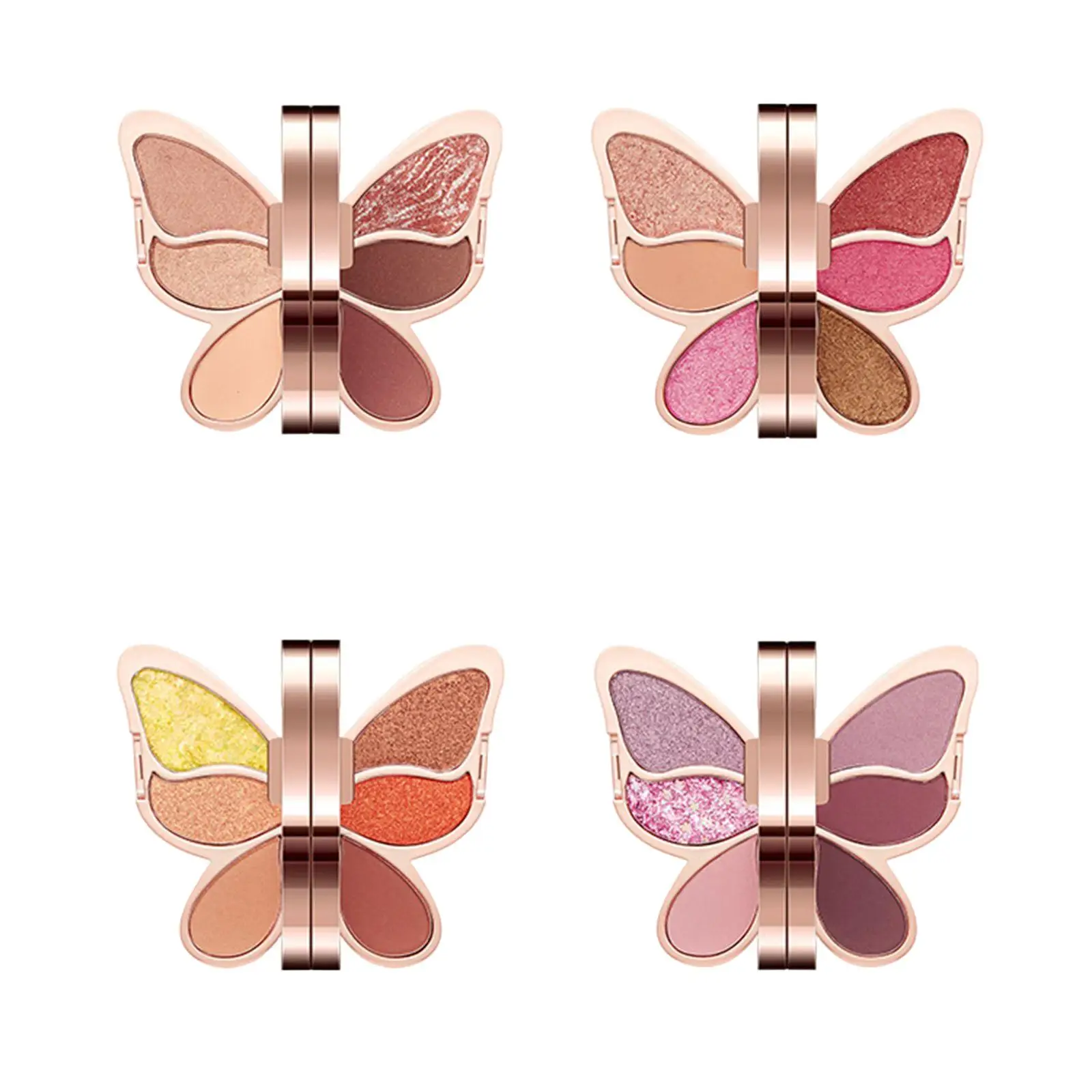 6 Color Butterfly Eyeshadow Palette Shimmer Matte for Mother Wife