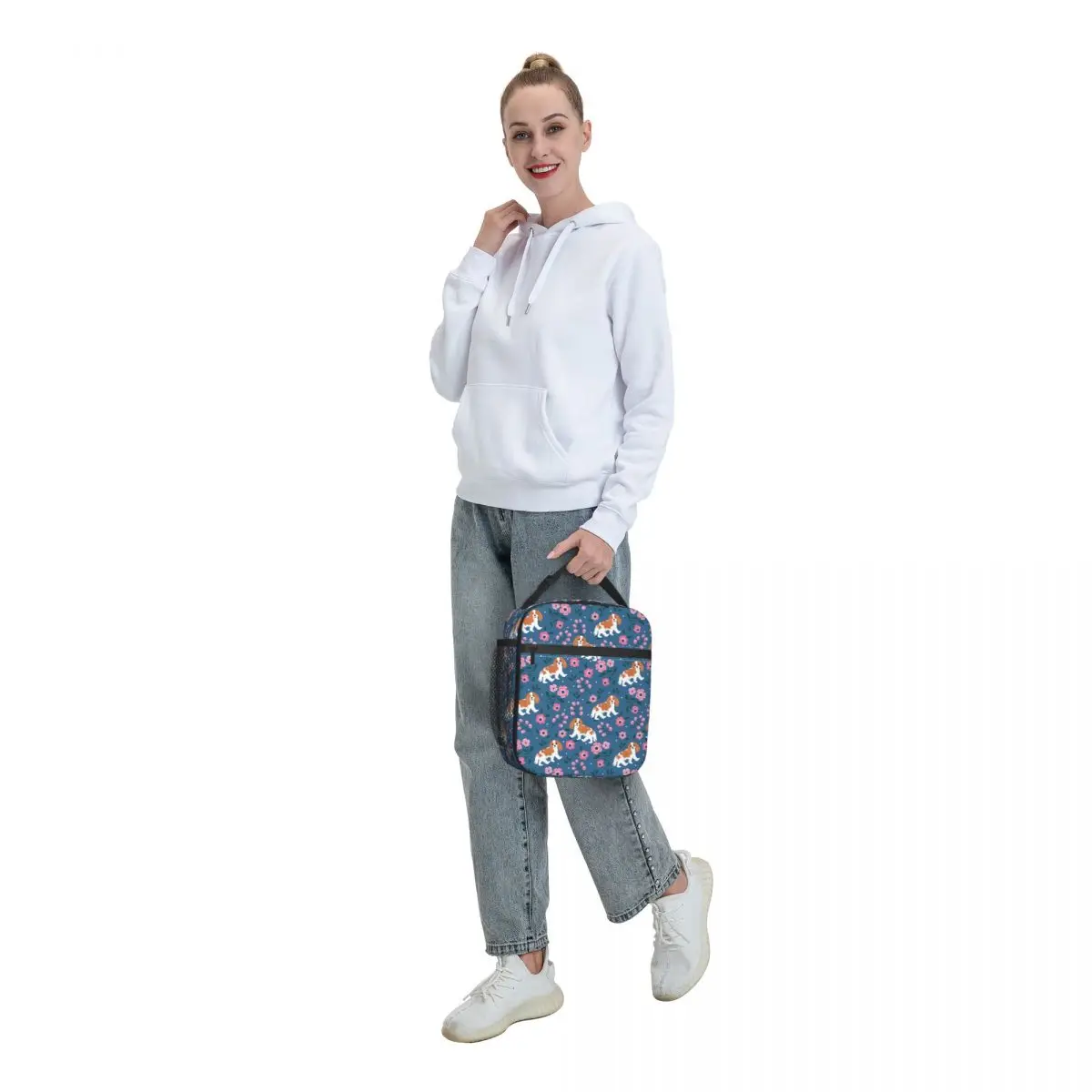 Blenheim Cavalier King Charles Spaniel Dog Insulated Lunch Bag for Outdoor Picnic Leakproof Thermal Cooler Bento Box Children