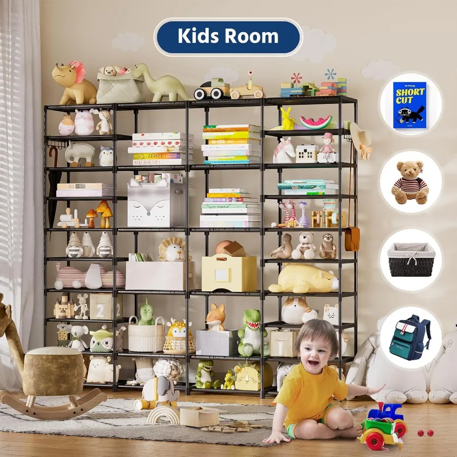 Shoe Rack Large Capacity 4 Rows 10 Tier for 6064 Pairs Space Saving Shoes Sturdy DIY Storage Organizer Shelf for Entryway Garag