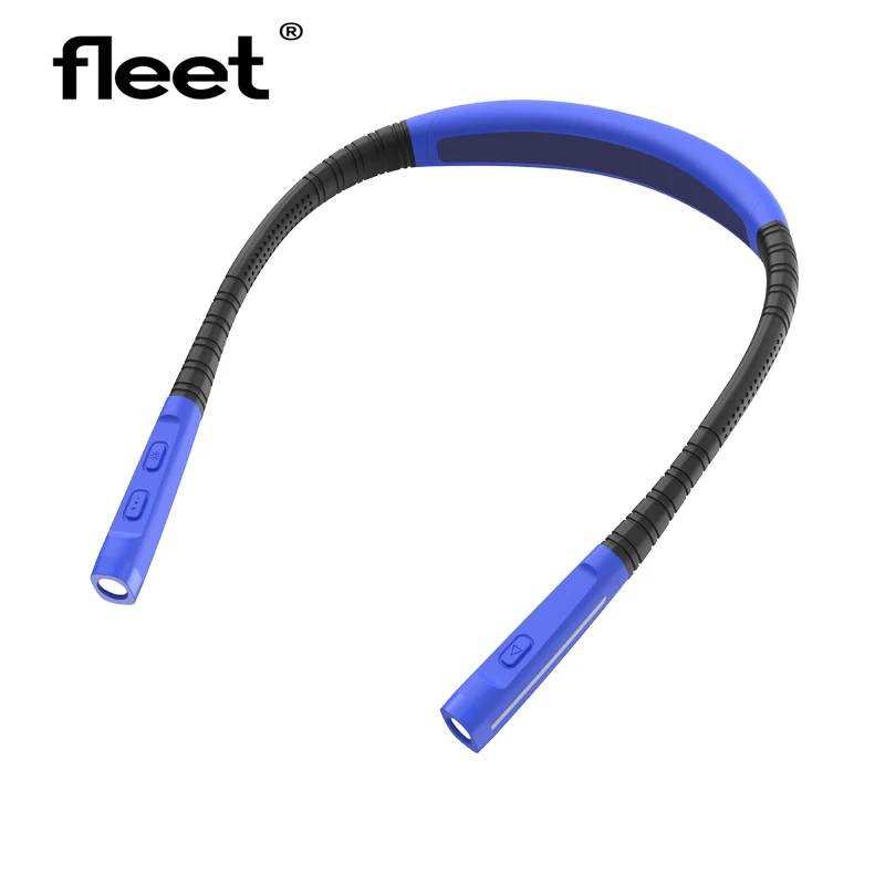 Fleet Flexible Book Neck Reading Light Long Lasting Rechargeable Portable Led Night Light Camping Repairing Flashlight