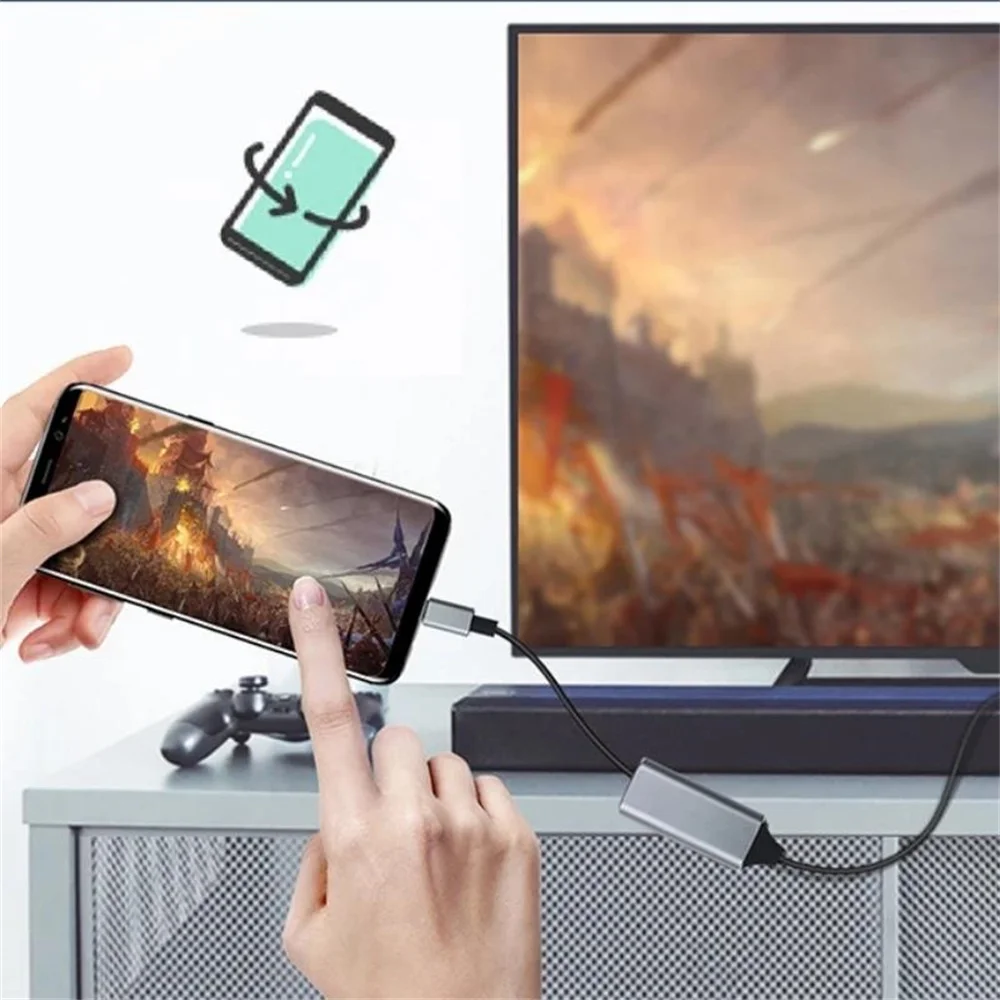C to HDMI ȣȯ  ̺,  PC ƺ Ʈ º, 4K USB 3.1 HDTV  ̺