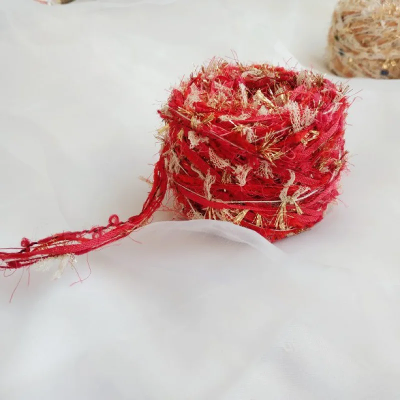 Christmas Special Hand Wool Mixed Thread Diy Tassel Hand Book Decoration Hand Made Knitting Wool Wrapping Thread Yarn Material 6