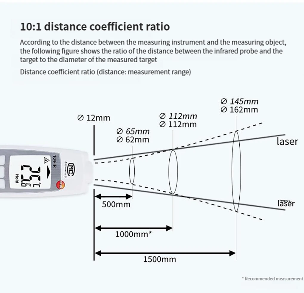 Testo 104-IR Folding Food Thermometer Multi-purpose Infrared and Penetration Pro