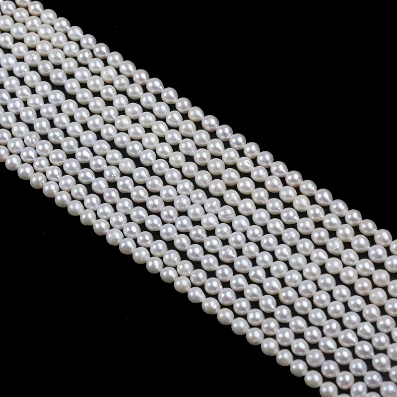 

Бусины Из Натурального пресноводного жемчуга, 5-6 мм